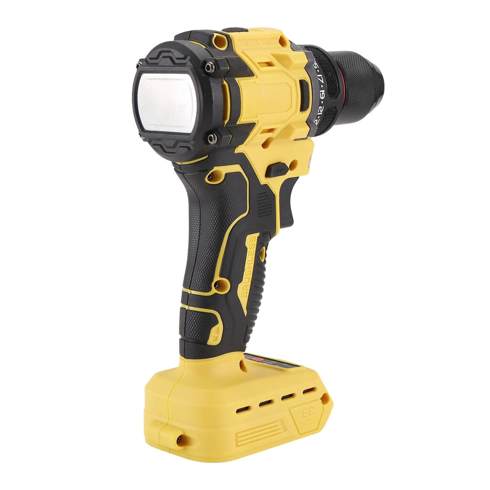 Electric Drill 3/8Inch 90Nm Cordless Electric Drill Brushless Hand Screwdriver for Dewalt 18v 21V Battery Power Tools