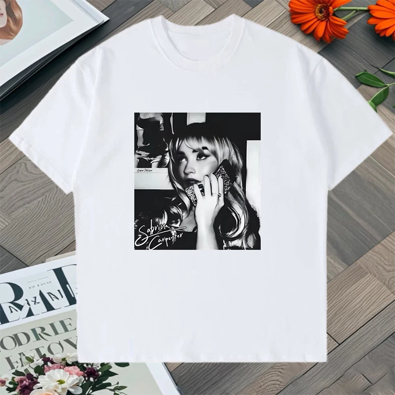 2025 Summer Vintage Sabrina Carpenter T-shirt Sweet Tour Fashion Hip Hop Oversized  Tee shirt  Men Women Cotton Popular clothing