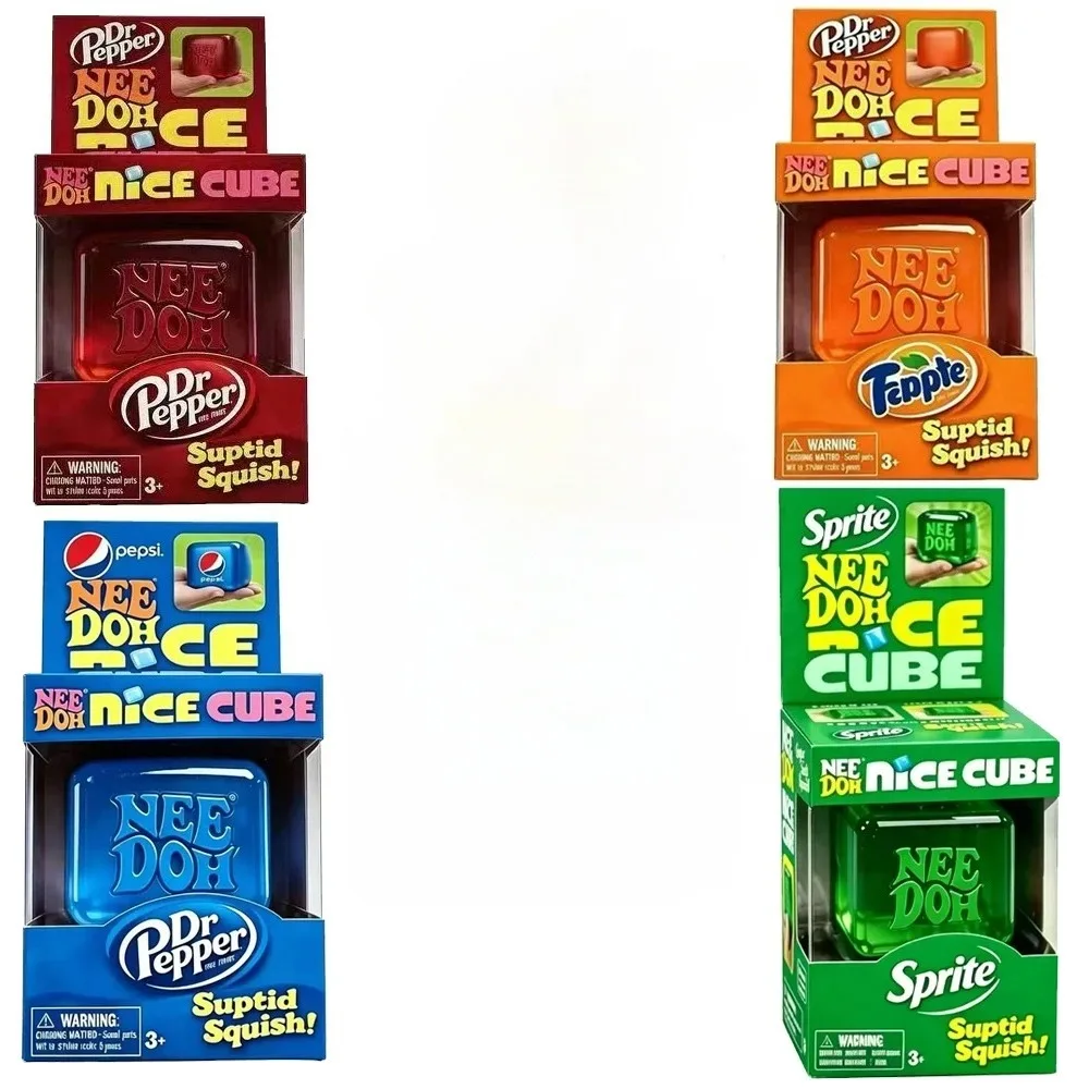 

Needoh Nice Cube Sensory Stress Reliever Fidget Tool for Anxiety & Focus Sensory Cube Squeeze Squishy Toy for Adults & Kids Gift