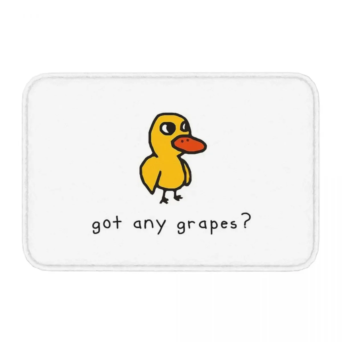 Non-Slip Carpet Cute Duck Got Any Grapes Doormat Bedroom Bathroom Mat Welcome Home Rug