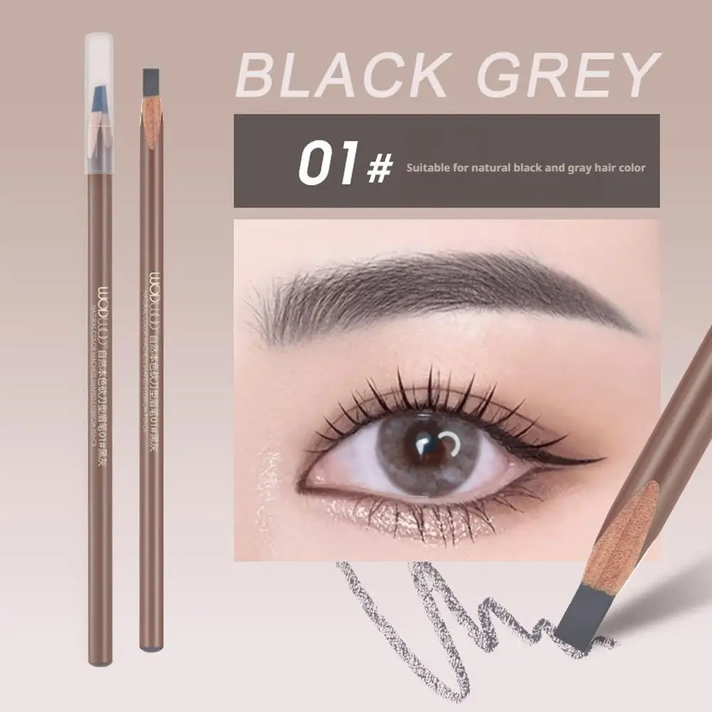 Matita per sopracciglia con nucleo rigido Colore naturale impermeabile a lunga durata e a prova di sbavature Sopracciglia per il sudore Trucco cosmetico Render G7K4
