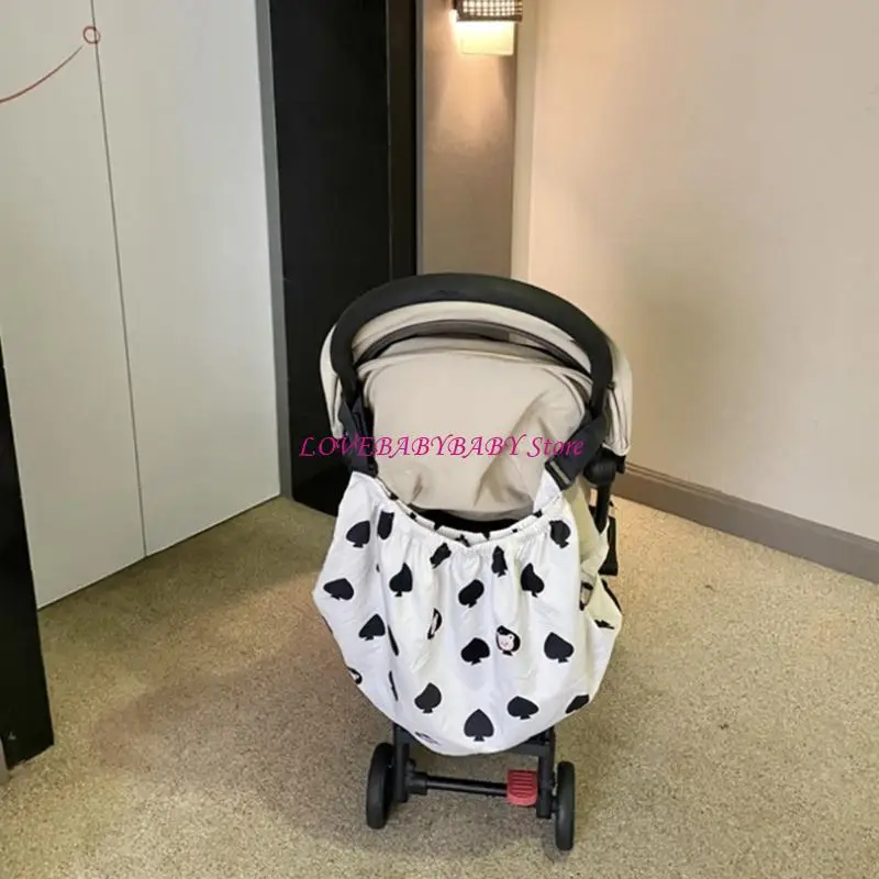 Túi tổ chức lưu trữ xe đẩy trẻ sành điệu & chức năng với móc có thể điều chỉnh 4XBC