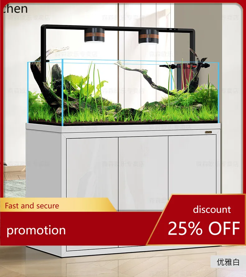 D21- stream tank pebble creative landscaping ecological fish tank