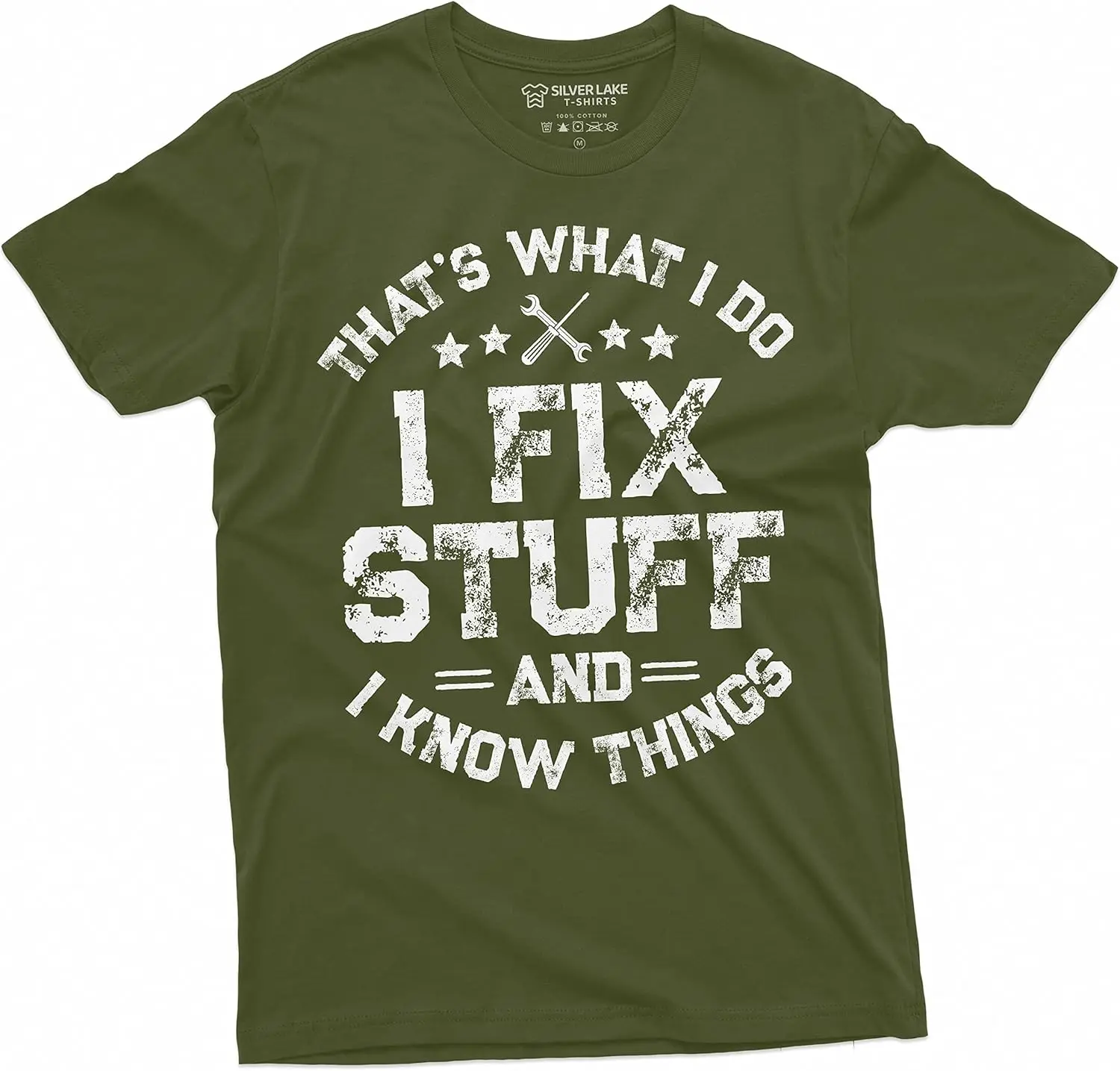 

Men's Funny I fix Stuff T-shirt Mechanic Engineer Garage Tee Shirt