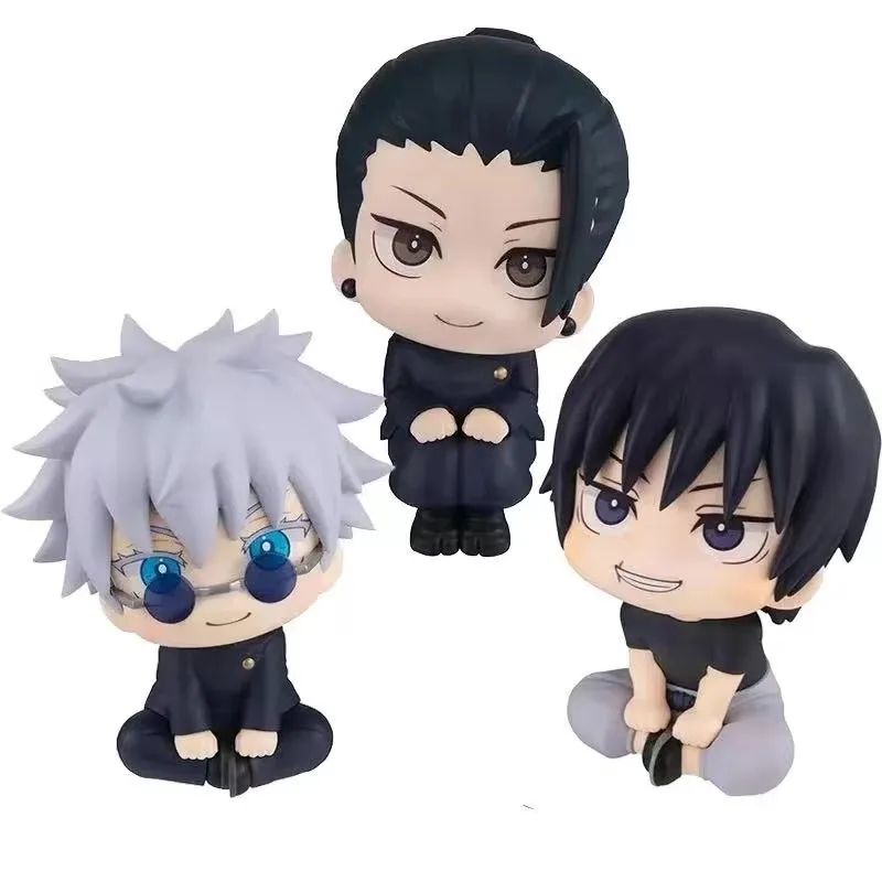 Hot Jujutsu Kaisen Anime Figure Look Up Q Version Satoru Toji/Okkotsu Gojo/Geto Suguru Action Figure Fushiguro Yuta Figurine