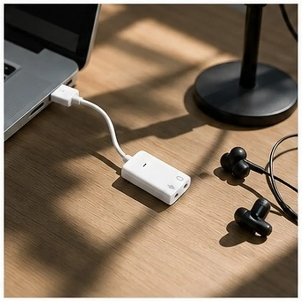2Pcs USB External Sound Card Laptop Independent Audio Adapter Noise Filter Microphone Headphone Support Plug and Play