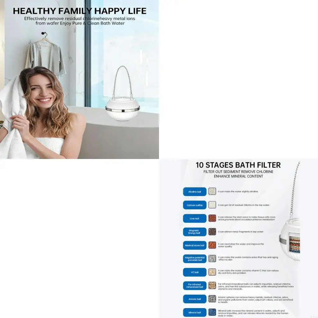 

(Pack of 1) Skin Nourishing Bath Filter Nutrient CREATE Three point Fit Hair and Smooth