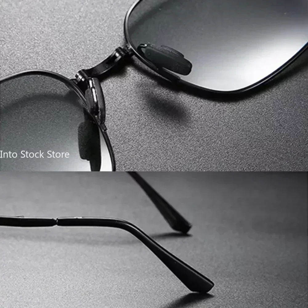 New High-quality Fashion Foldable Polarized Sunglasses Men Women Vintage Portable Folding Metal Frame Sun Glasses UV400