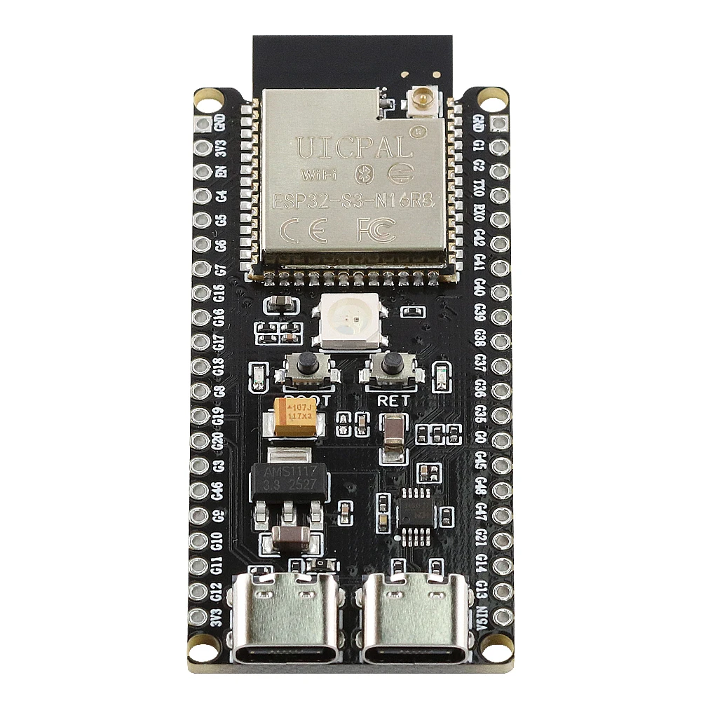 Picture 7: ESP32-S3-DevKitC-1 Development Board 2.4G WIFI BT Modules for Arduino 8MB PSRAM 16MB FLASH N16R8 42PIN CH340C Type-C ESP32 S3