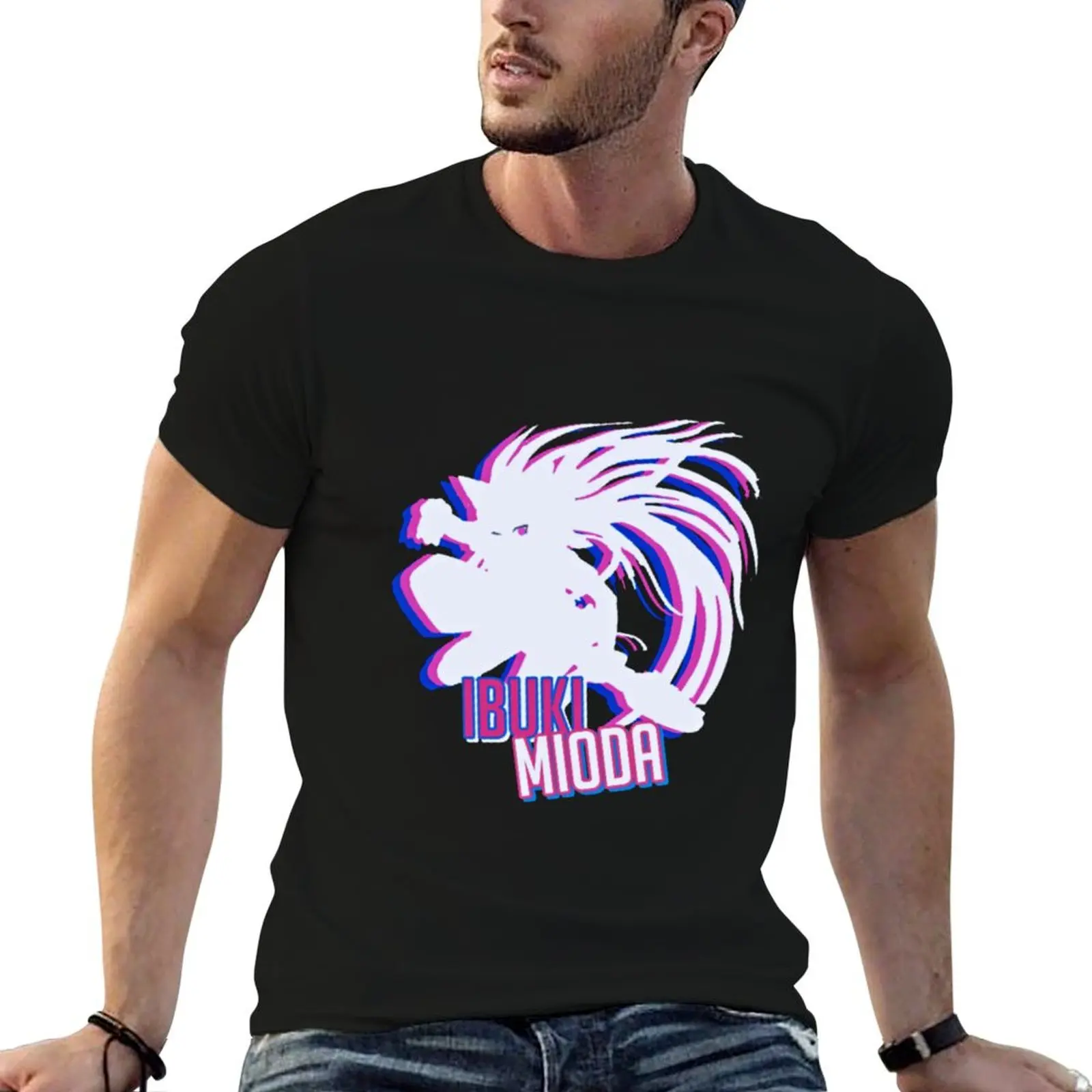IBUKI MIODA|PINK + BLUE THEME T-Shirt Running Performance Short Sleeve Tee