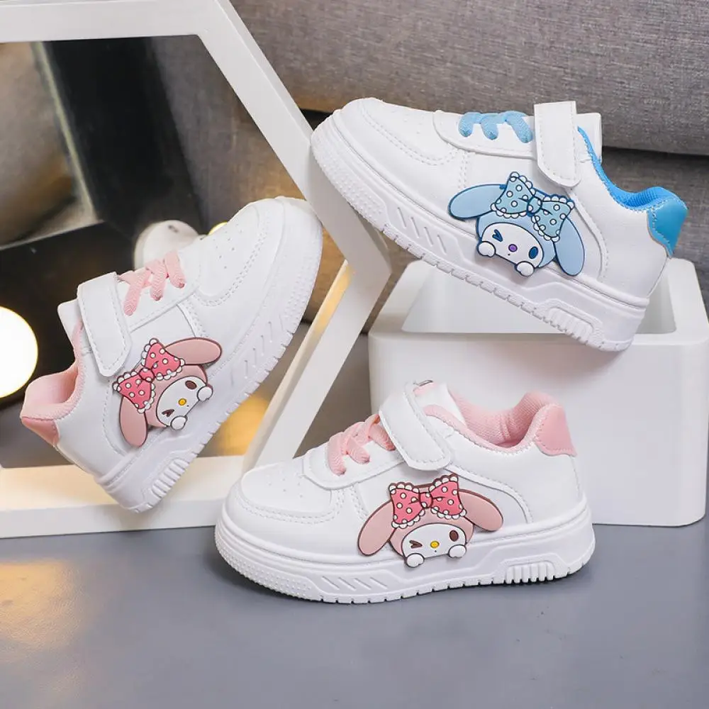 

Sanrio Melody Children's Board Shoes Cute Cartoon Girls Sports Shoes Spring Autumn New Casual Shoes Soft Soles Non-Slip Sneakers