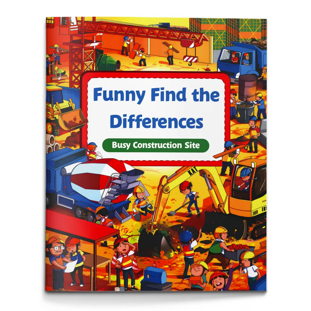 

Забавная игра на поиск отличий: Стройплощадка: Книга-квест «Найди отличия» | Визуальные головоломки на поиск предметов с изображением грузовиков