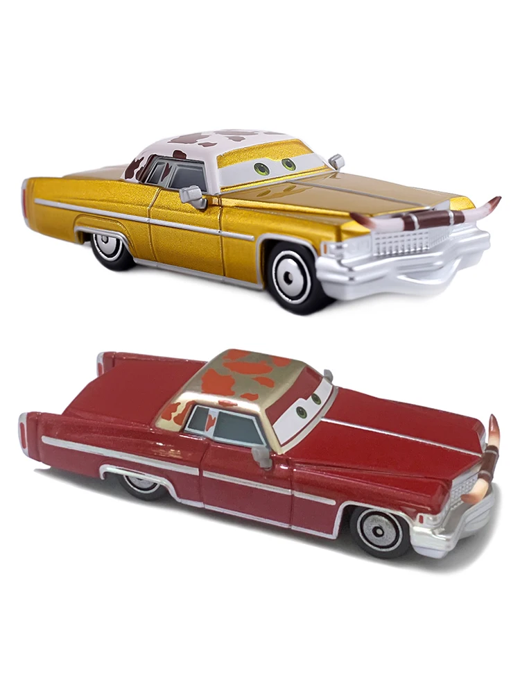 Pixar Cars Tex Dinoco Automodell Spielzeug aus Legierung Anime-Figuren Rennspielzeug Kindergeschenke Sammlerstücke Besitzer von Rust-eze