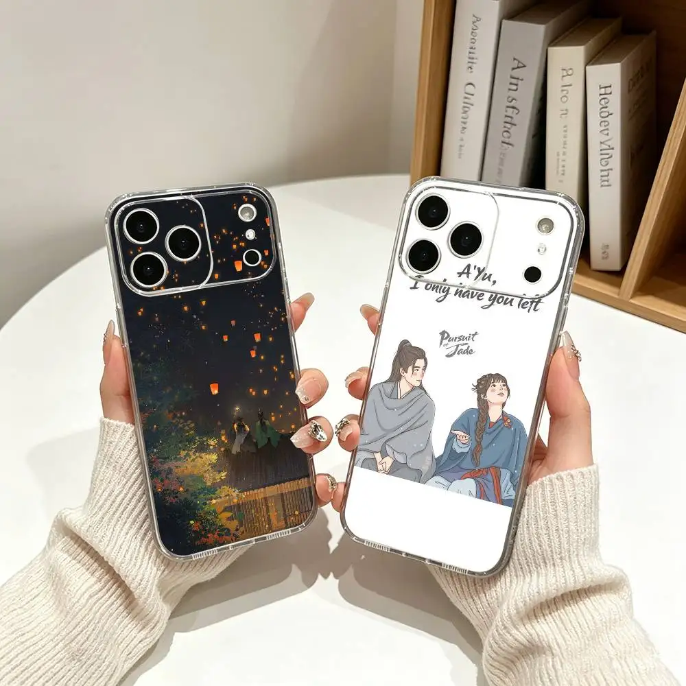 

ancient costume Pursuit of Jade Phone Case For iPhone17,16,15,14,13,12,11 ,Pro Max,16/15/14 Plus Transparent Cover