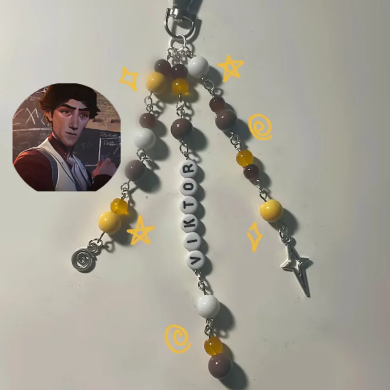 سلاسل المفاتيح المستوحاة يدويًا من غامضة | لطيف غامض مستوحاة سلاسل المفاتيح Y2k المجوهرات #5