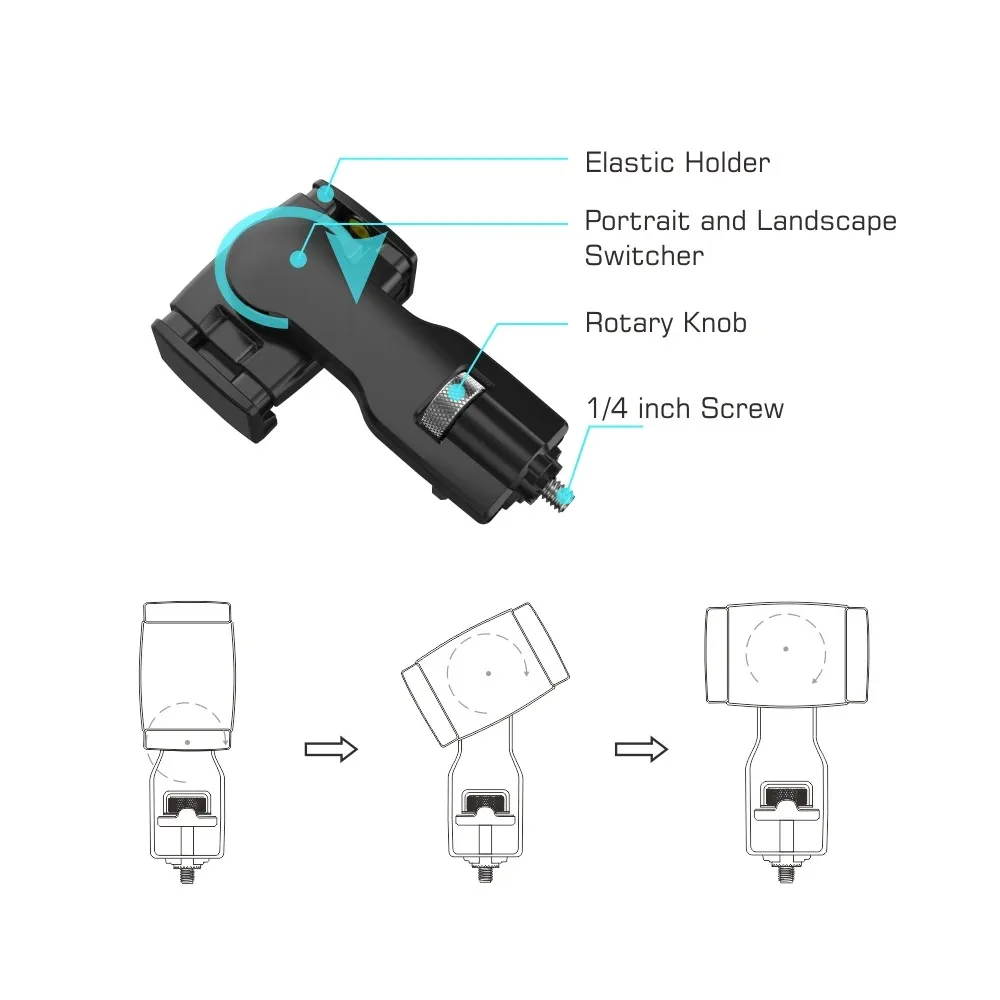 

Держатель смартфона с 1/4 стандартным винтом доступен для Gimbal для Mobile Multi Pro2 Pro3 Pro4