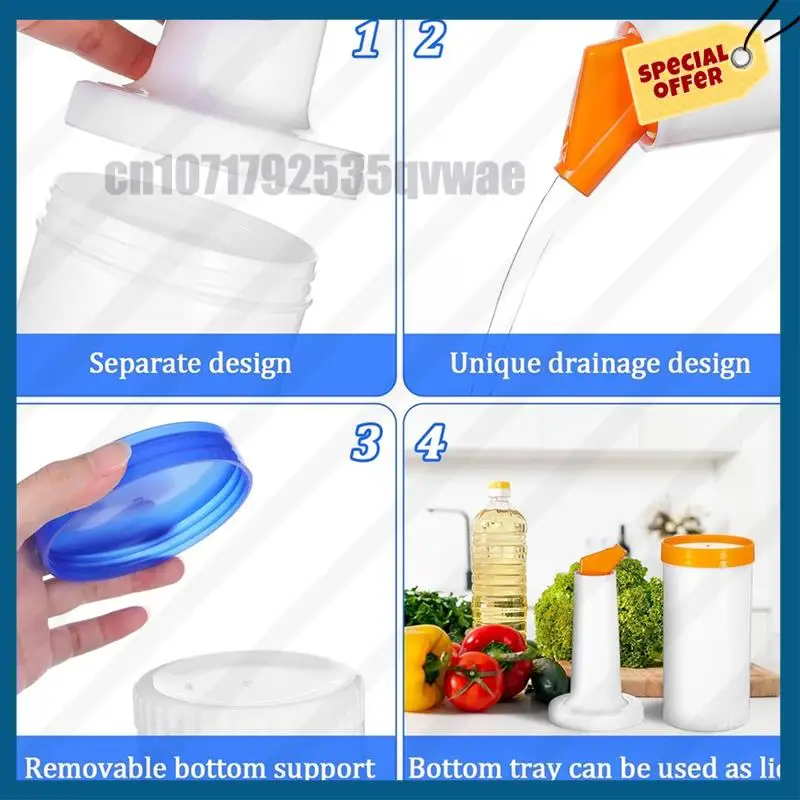 -A89Z 6er-Pack Bar-Saft-Gießen-Flaschen, Saft-Ausgießer, Kunststoff-Saftspender für die Bar mit auslaufsicheren Ausgießen