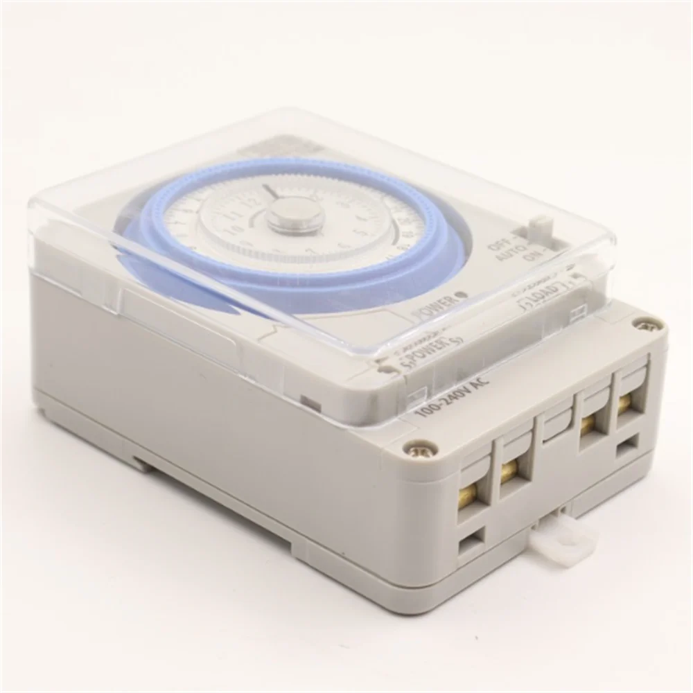 TB38-N DIN Rail Mechanical Timer Switch 20A 100-240V 24 Hour Time Control for Electrical Engineering