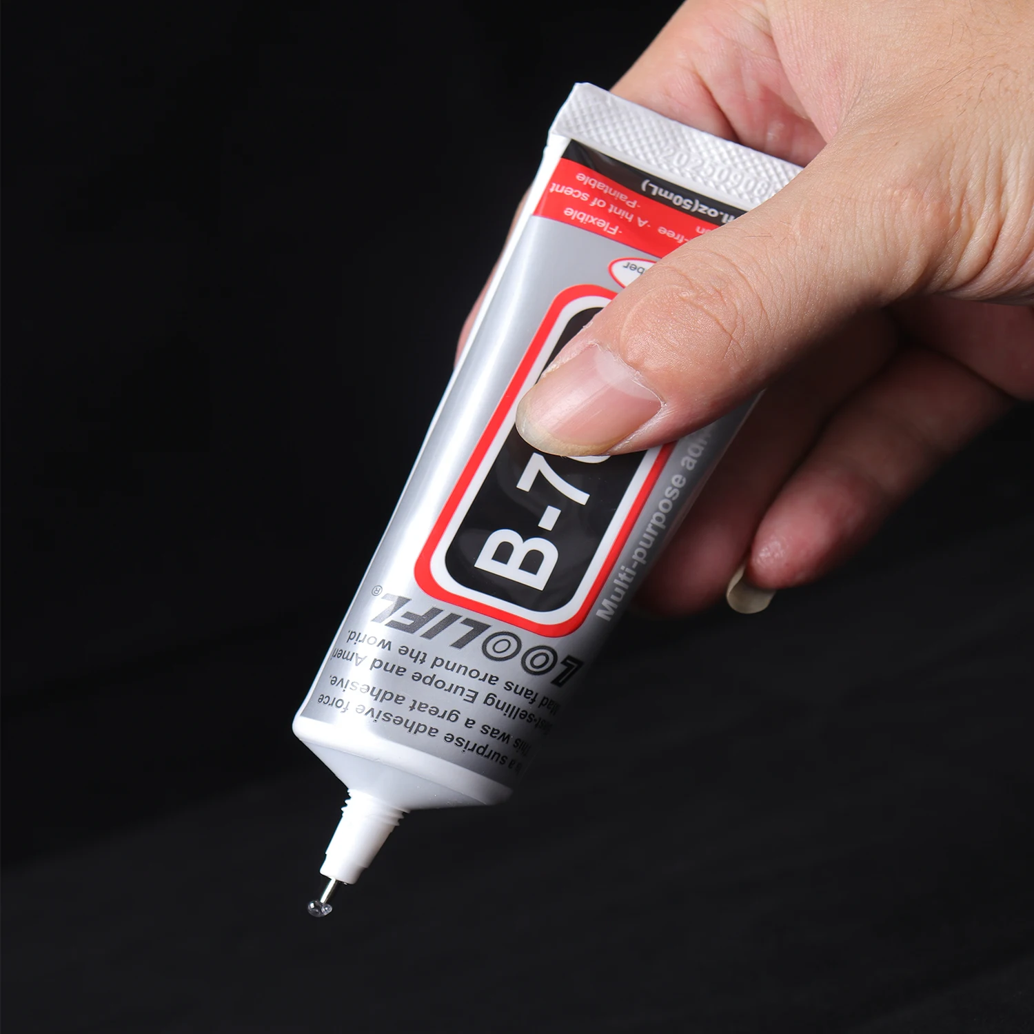 B7000 Glue 50ml x4 Pcs Multipurpose Transparent Adhesive - Precision Applicator for Phone Screen Repair DIY Jewelry Rhinestone