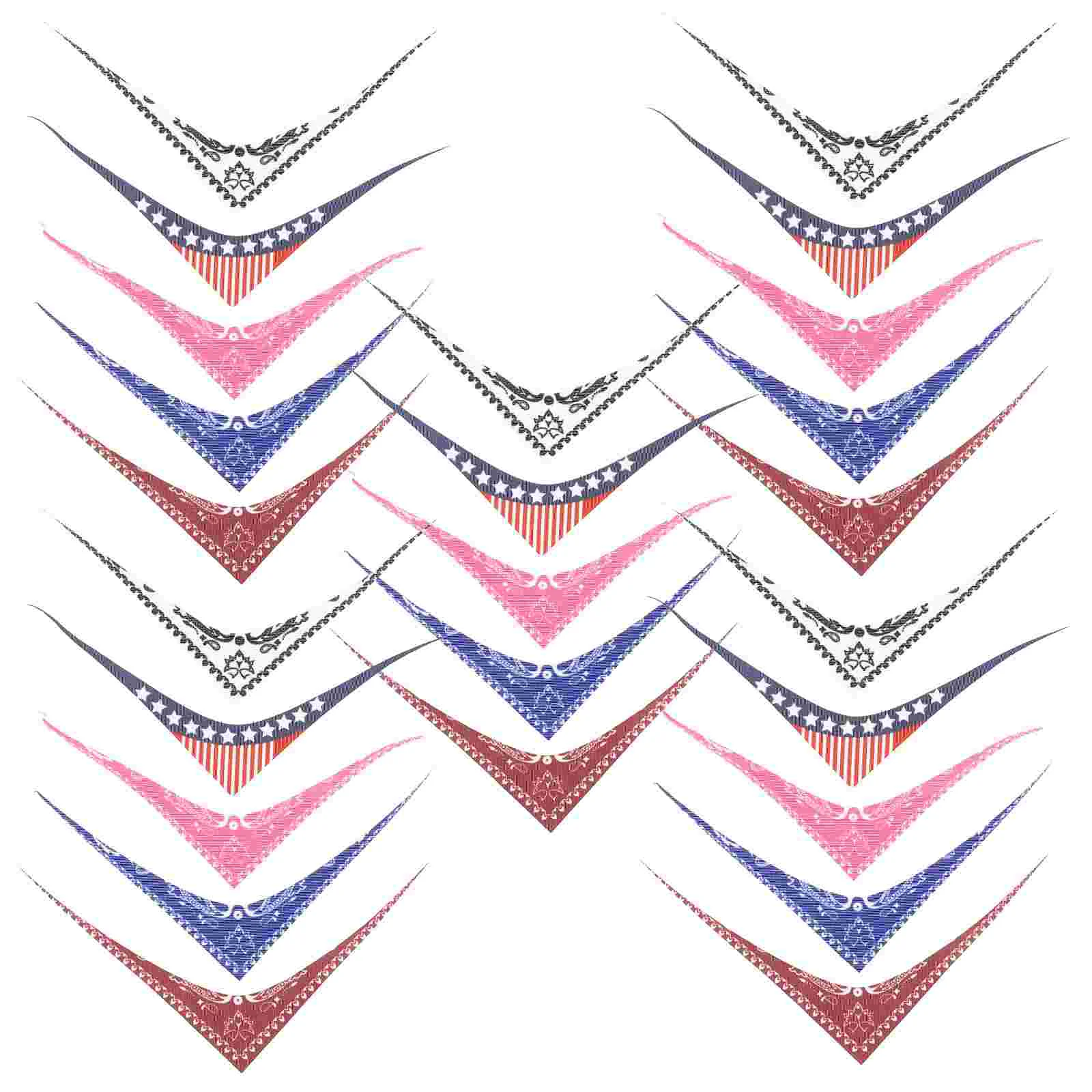 

25 Pcs Lace Triangle Towel Set Cute Scarves Mats Spa Headband for Washing Veil