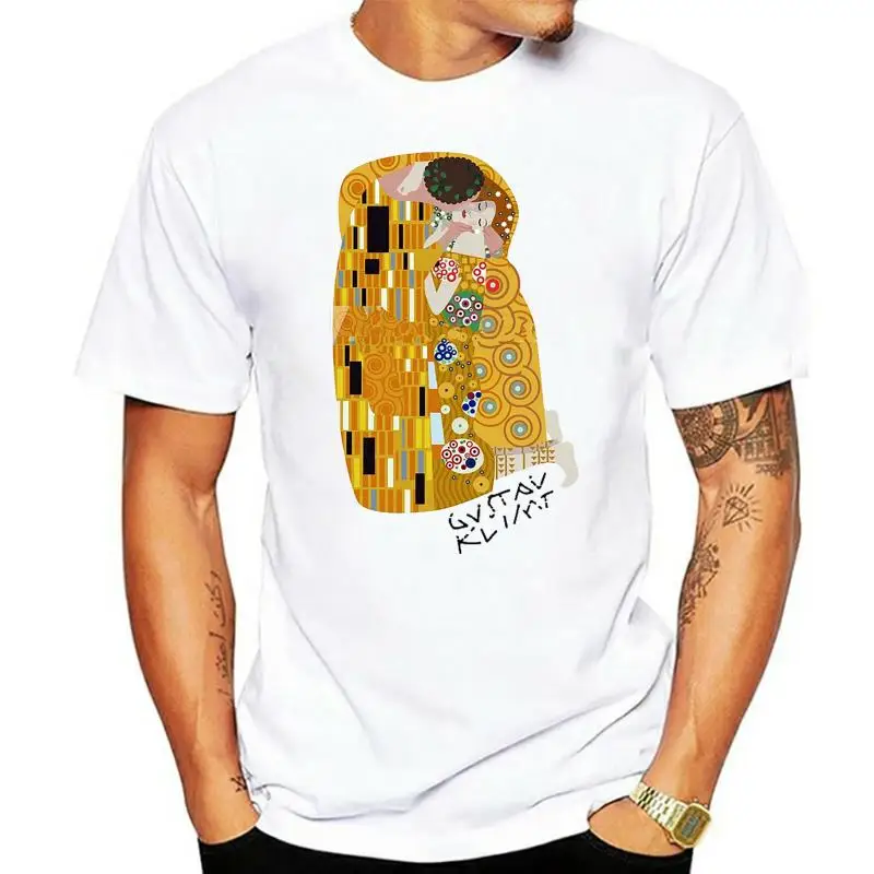 T-shirt donna Il Bacio di Gustav Klimt the kiss quadro painting