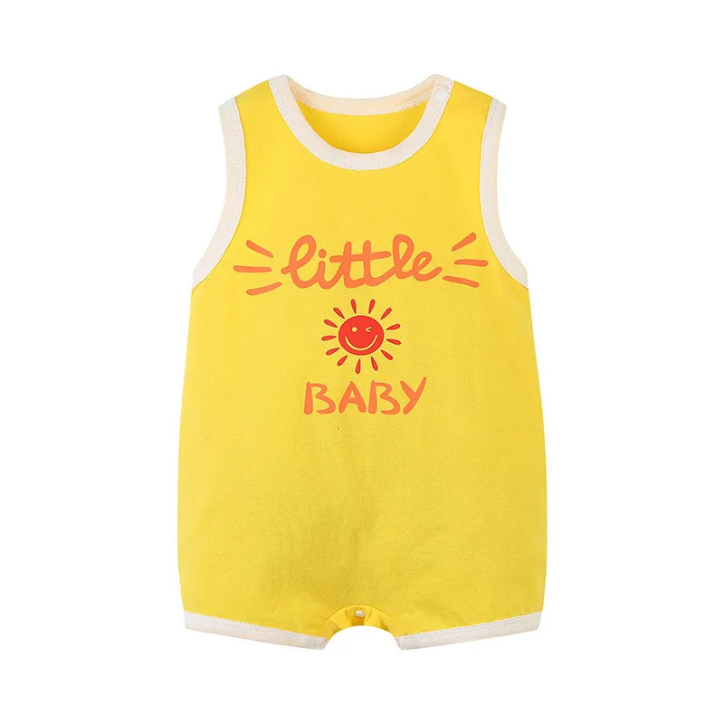 New Boys Girls Summer Sleeveless Romper Baby Clothes Bodysuit For Newborn Infant Jumpsuit Toddler Onesies 0 to 12 Months