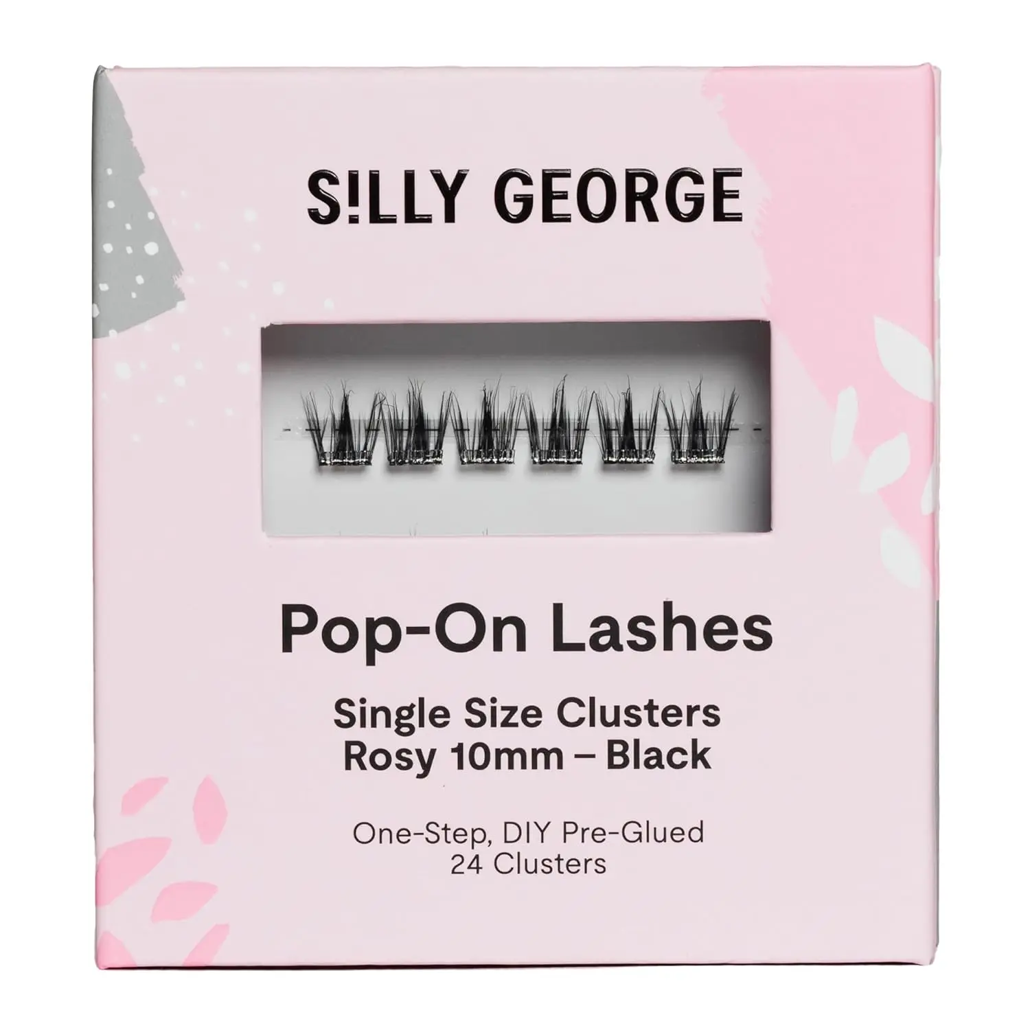 

Single-Size Pop-On Lashes DIY 1-Step Pre-Glued Faux Eyelash Cluster Kit, Natural Look Extensions,Pack of 24 Individual Clusters