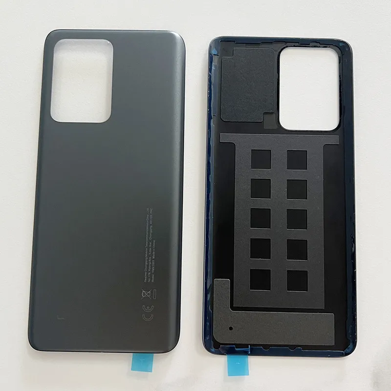 Back Cover With CE For Realme GT2 Pro / RMX3300 Rear Battery Glass Case Panel Lid Housing + Adhesive + Camera Lens Replacement