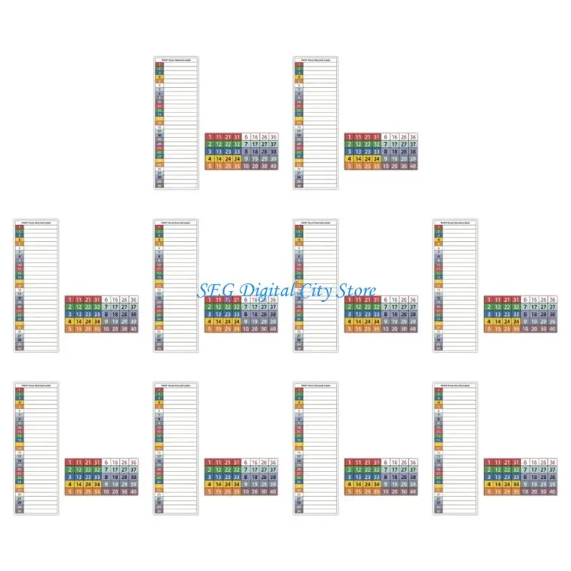 U75B 10Pcs Electrical Cabinet Labels PVC Circuit Breakers Labels for Factory And Home