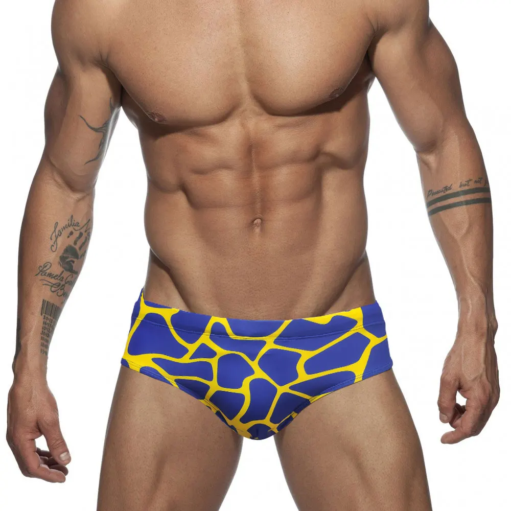 Men's Swim Briefs Sexy Swimming Short Water Sport Beach Pants Swimsuit Swimwear Sexy Male Suilt Surfing Swim Wear Deer Pattern