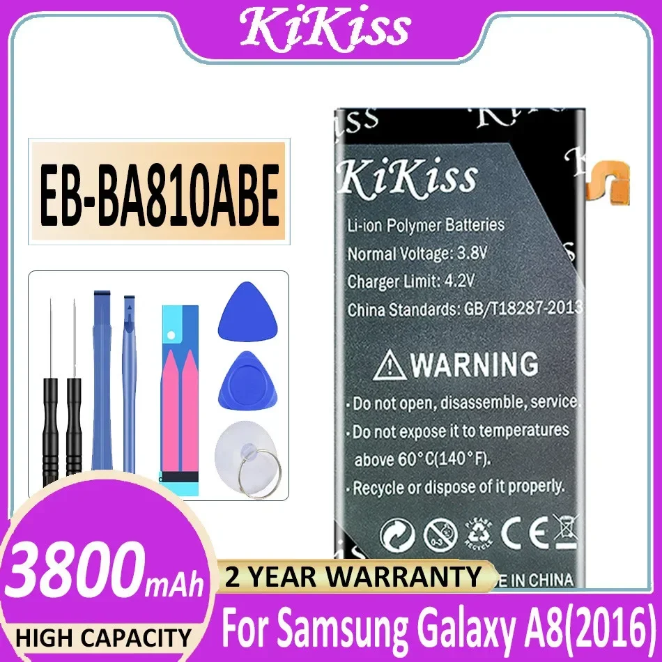 

KiKiss EB-BA810ABE EBBA810ABE для Samsung Батарея 3800 мАч для Samsung Galaxy A8 A 8 2016 SM-A810F A810F A810 Батареи