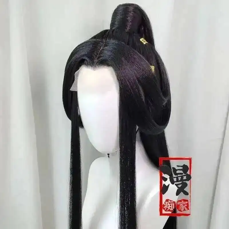Styled Xie Lian Tai Zi Yue Shen Customized Wig Tian Guan Ci Fu Heaven Official’s Blessing Huacheng Cosplay Wig Xie Lian TGCF Wig