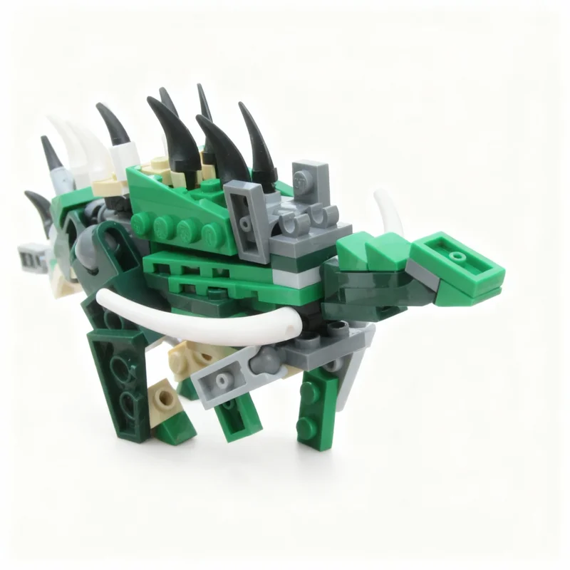 105 Piezas MOC Creator 3 1 Kentrosaurus Aethiopicus, Modelo a Escala, Bloques de Construcción, Juguete de Arquitectura, Regalos de Navidad, Educación para Niños