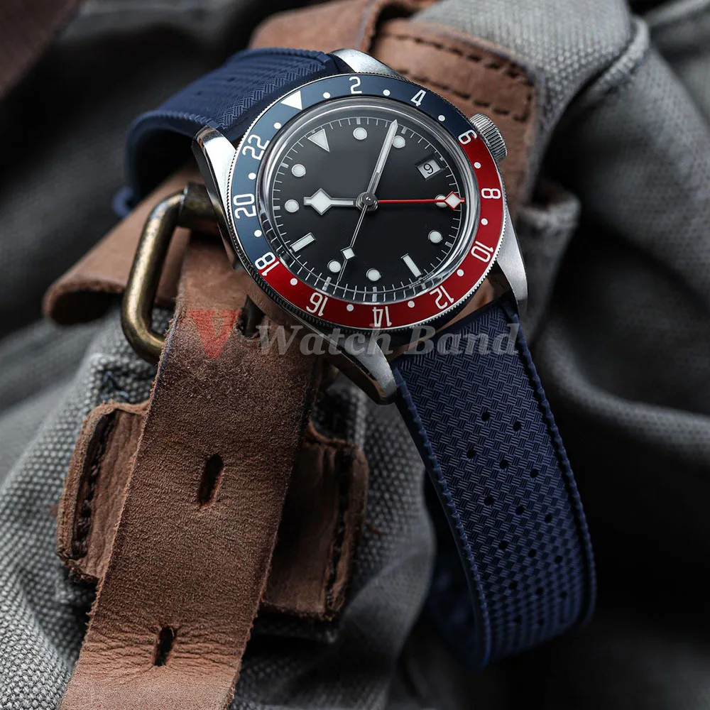 For Fossil for Seiko Bands 18/20/22mm Premium Grade Tropical Rubber Watch Strap for Oris for Omega for S-eiko SKX007 Watch Bands view 4