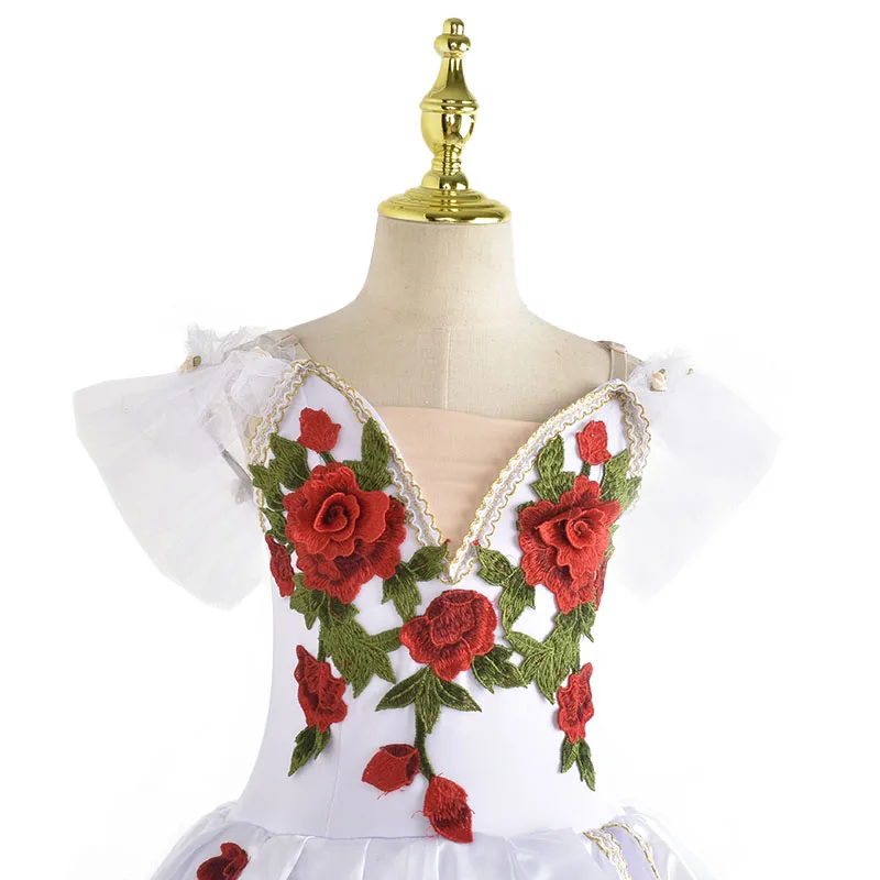 رومانسية الأطفال الباليه توتو فستان الفتاة تنورة رقص الذهب الترتر الباليه تنورة أداء الباليه الملابس فستان الأميرة الطويلة