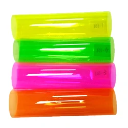 Holographic Iridescent Transparer Clear Tarpaulin Orignal Colour PVC Vinyl Fabric For Bag Notebookcover Craft DIY 30*135CM