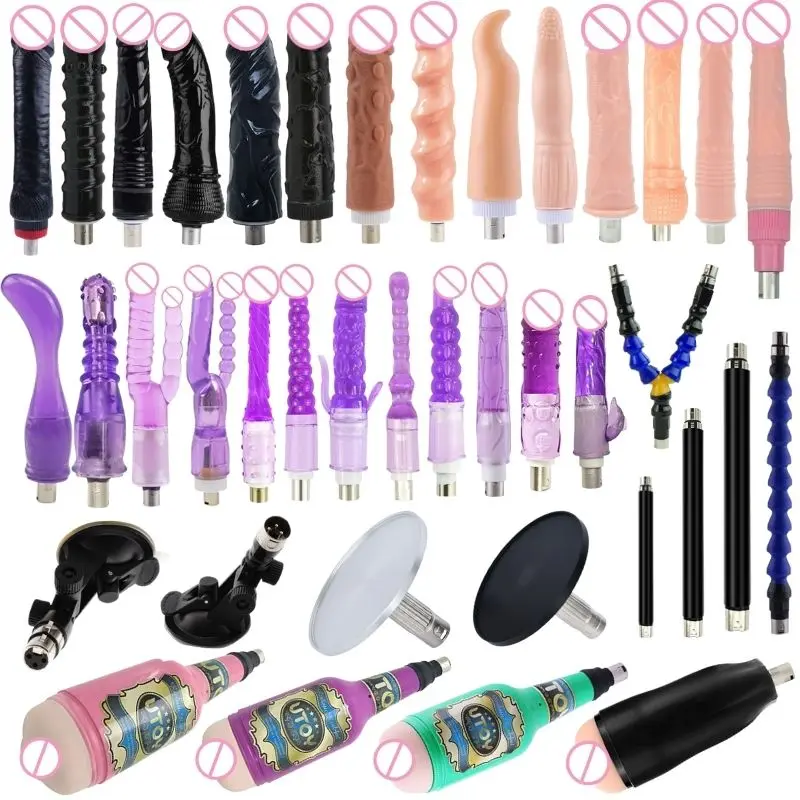 Rough Beast Sex Machine Attachment Different 3XLR Dildo Sucker Sex Love Machine Traditional Penis Accessories For Woman and Man