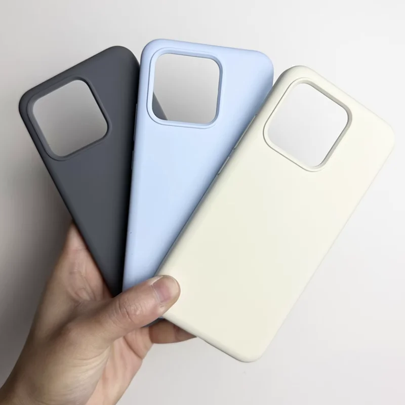 For Xiaomi Mi 13 /13 Pro/14/14 Pro 15 Liquid silicone Shockproof Soft Smooth Anti fingerprint Luxury Cover Back Case