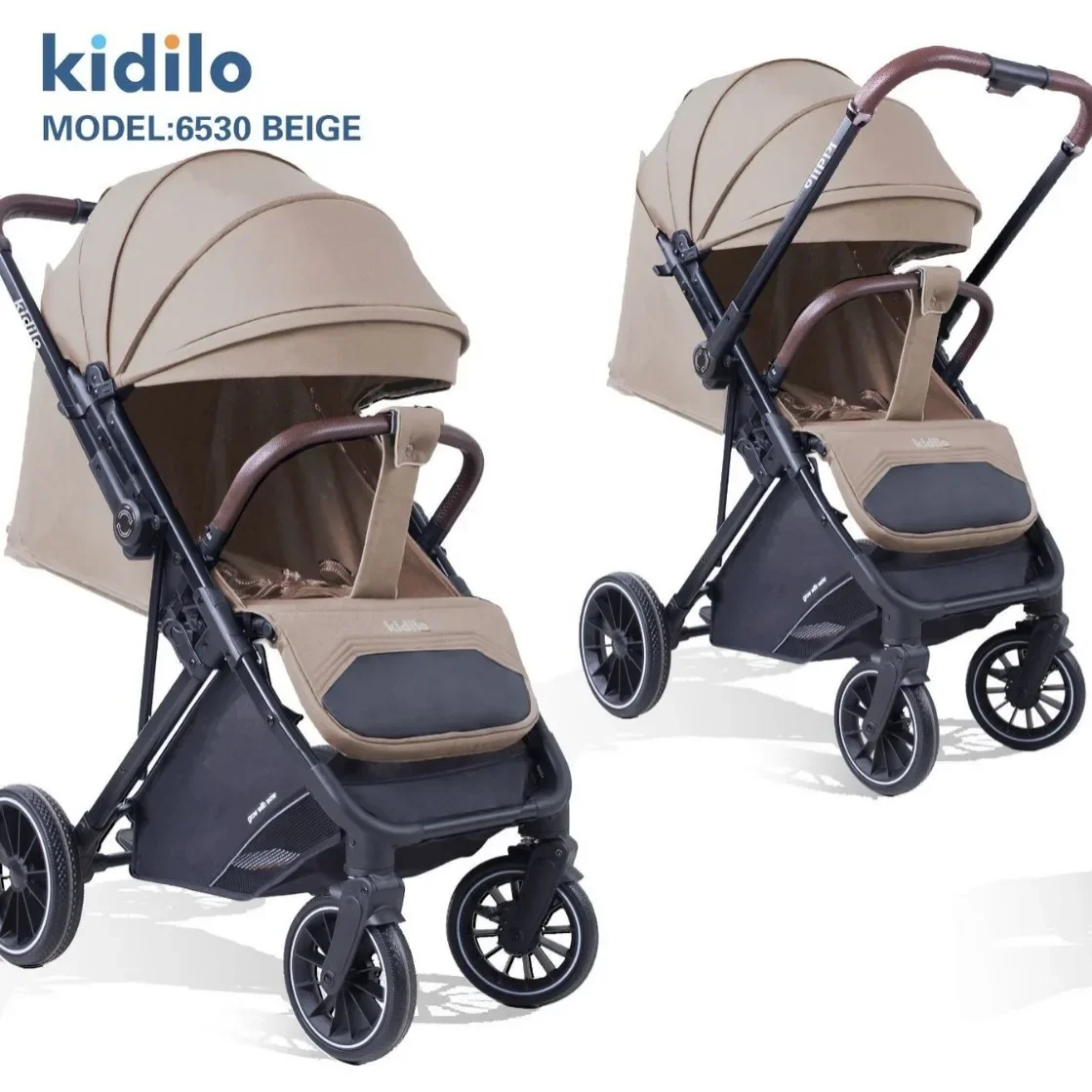 

Children's Handcart Can Sit or Lie Down Both Directions Lightweight High Landscape Baby Pocket Cart Walking Tool for Children