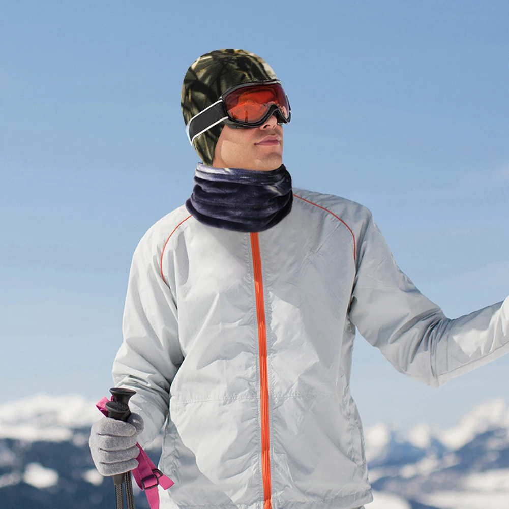 النساء الرجال قبعة قبعات الباردة والدليل على الشتاء قبعة دافئة موضة الصوف قبعة رياضية الحرارية للجنسين قبعة الجمجمة لتشغيل الدراجات التزلج #4