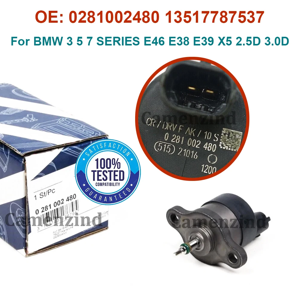 

Новый регулятор давления Common Rail 0281002480 13517787537 281002480 для BMW 3, 5, 7 серий E46, E38, E39, X5 2.5D, 3.0D