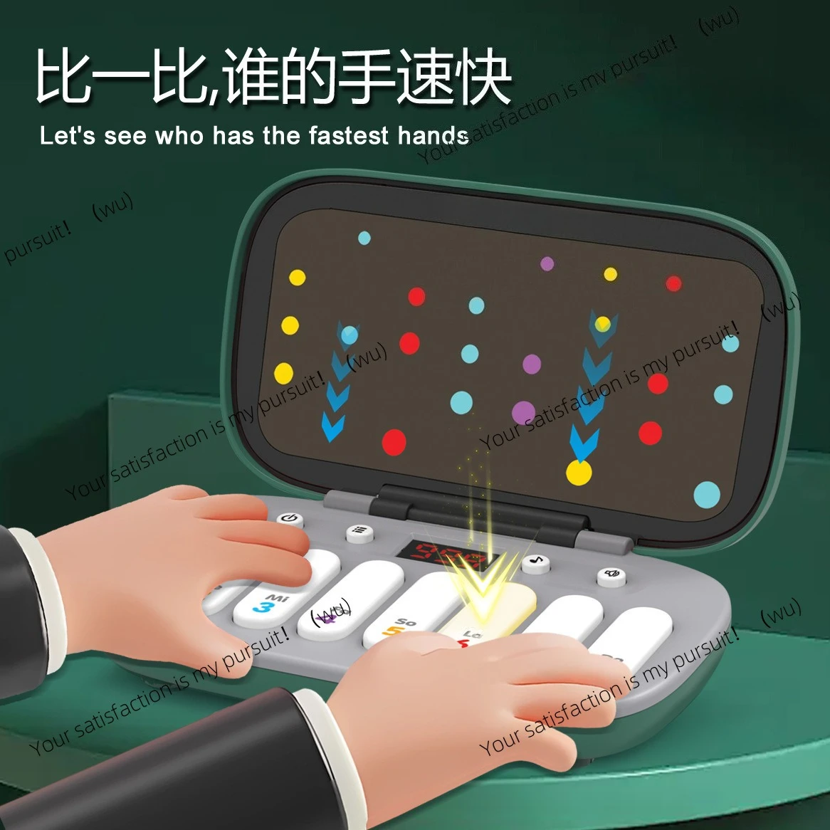 Rhythm game machine puzzle pass, music box press music puzzle early education toy