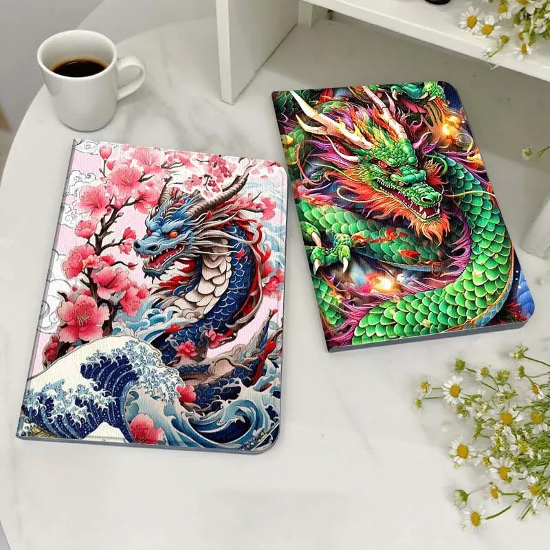 

Ancient style anime dragon Tablet Case For Legion Xiaoxin Pad Y700 K10 M10 P11 K11 Pro Plus 10.6 11.5 Inch 2021 2023 2025