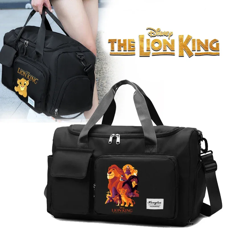 Mufasa Lion King Women Travel Bag Kawaii Cartoon Men Waterproof Gym Sport Bag Fitness Handbag Men Storage Bag Shoulderbag Gift