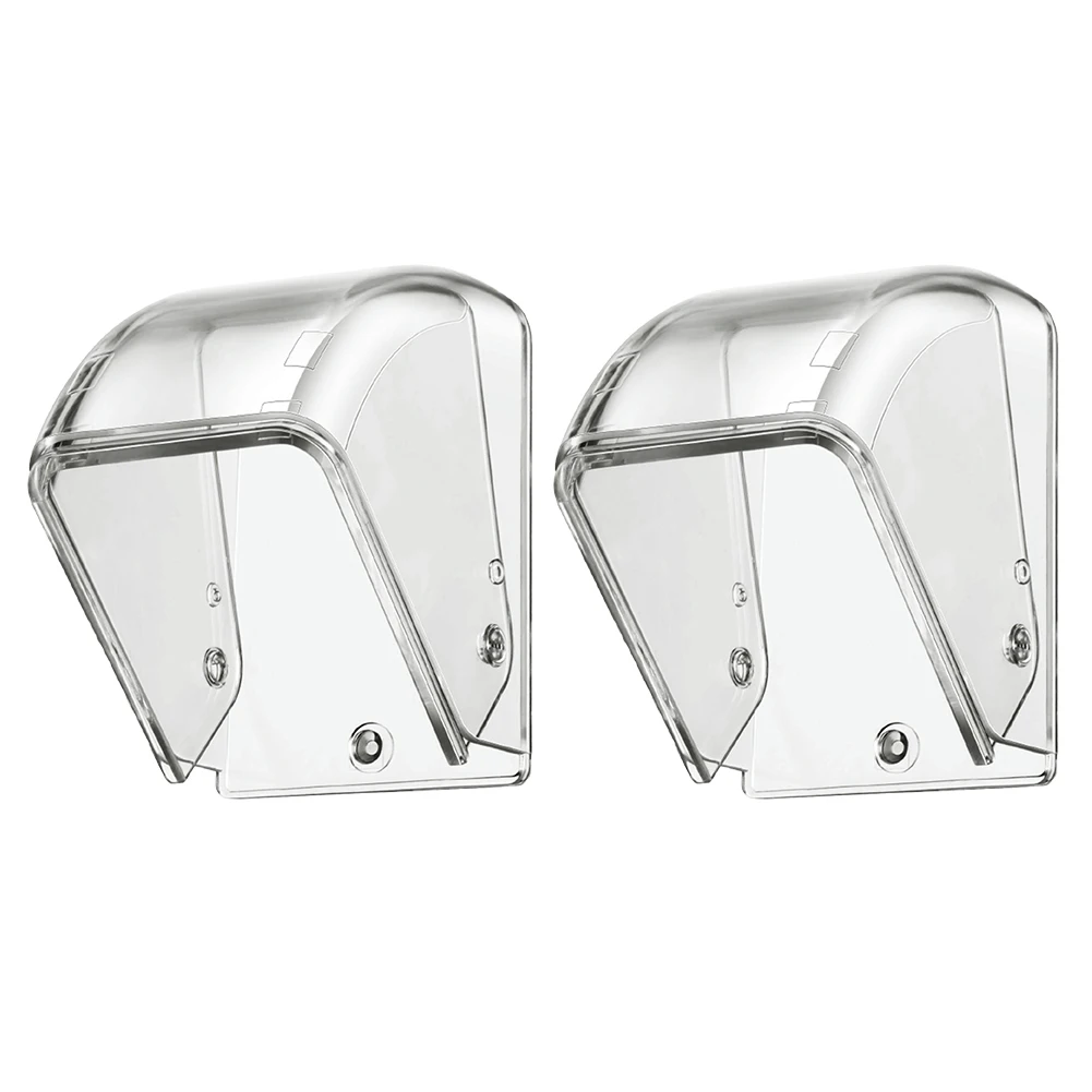 PC Waterproof Doorbell Cover,Transparent Rainproof Wireless Doorbell Box Outdoor Rainproof Cover Protection