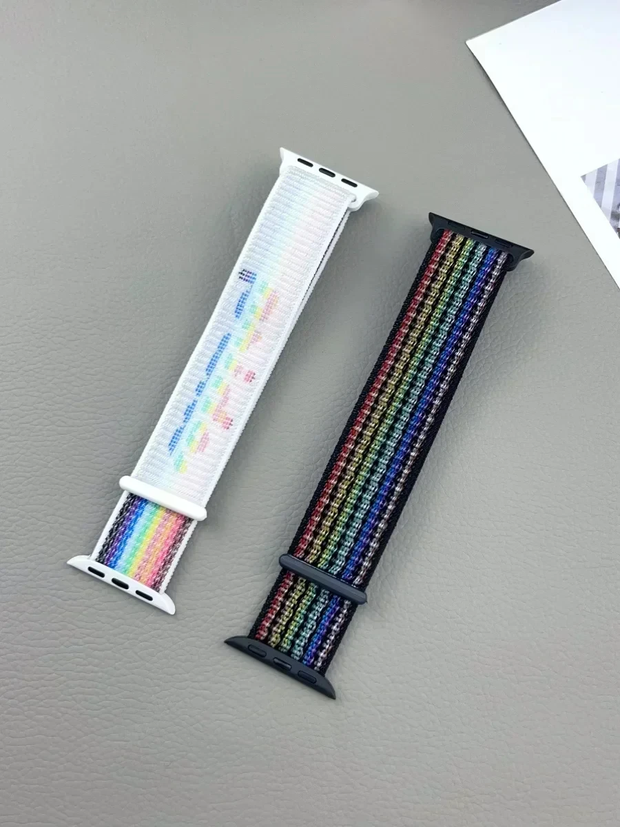 Nylon Loop Strap for Apple Watch Band 46mm 40mm 44mm 45mm 42mm 41mm 38mm Smart Belt Bracelet for IWatch Ultra 49mm 8/7/6/SE/5/4