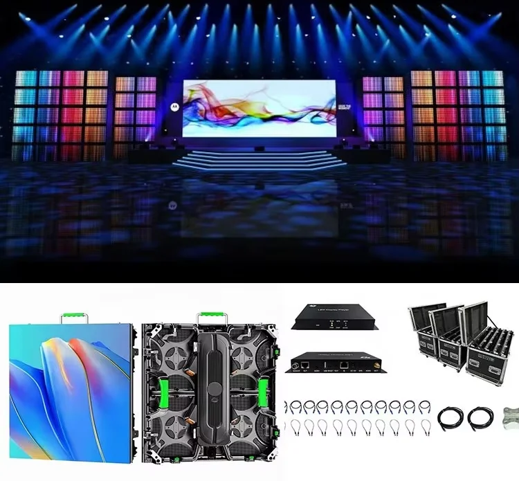 Seamless Splicing Rental LED Display Screen 500x500mm P2.6 P2.9 P3.91 P4.81 for Stage Background