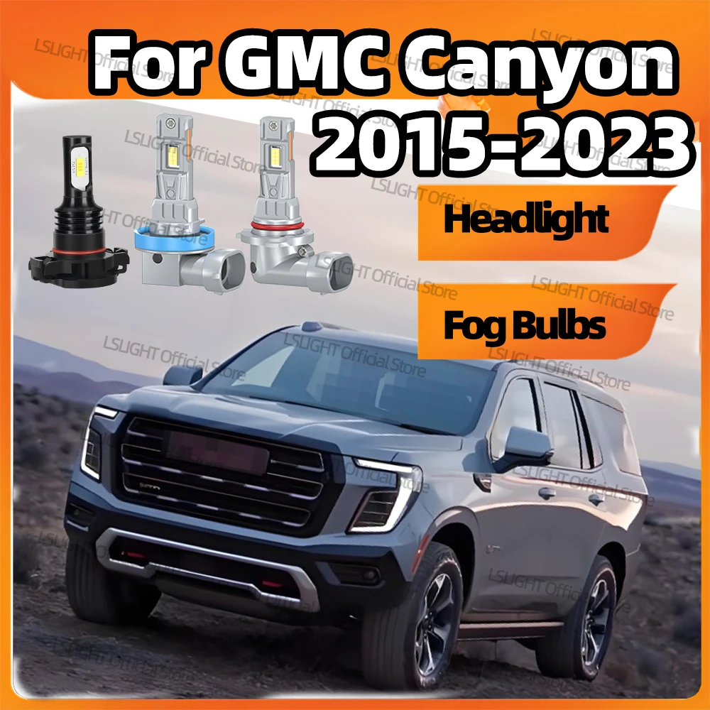 

2/6x беспроводная светодиодная фара 6000K ярко-белые противотуманные фары 12 В лампы для GMC Canyon 2015-2023 2016 2017 2018 2019 2020 2021 2022