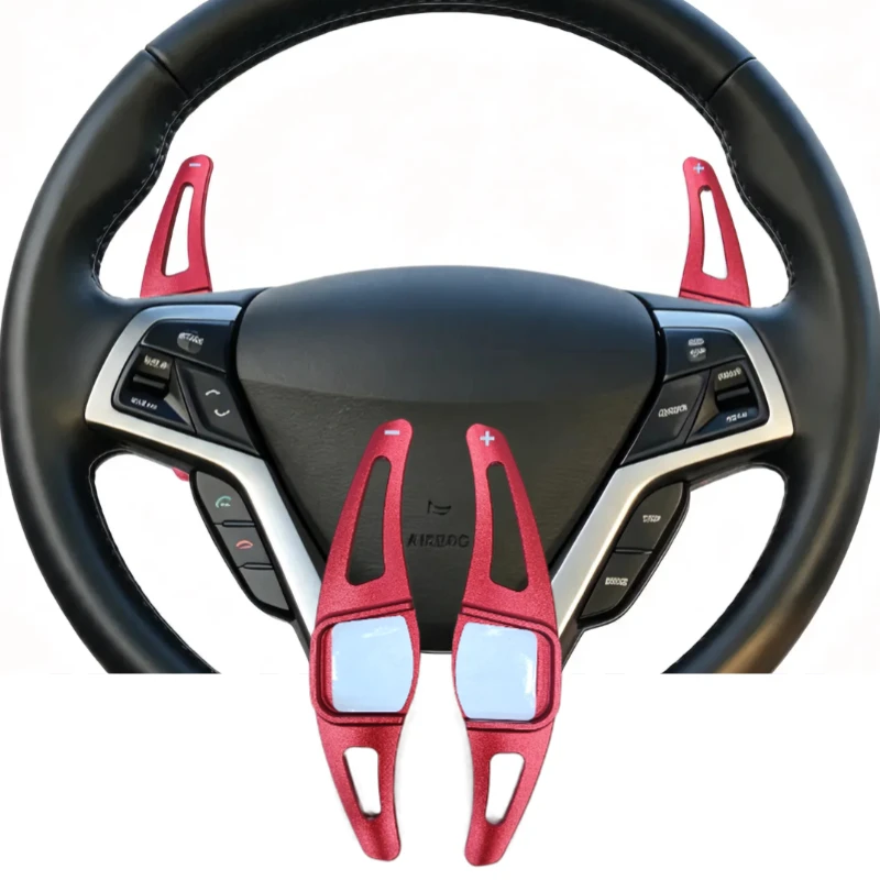 For Hyundai Veloster FS SR Turbo 2011-2014 Car Steering Wheel Shift Paddle DSG Extension Stickers Accessories