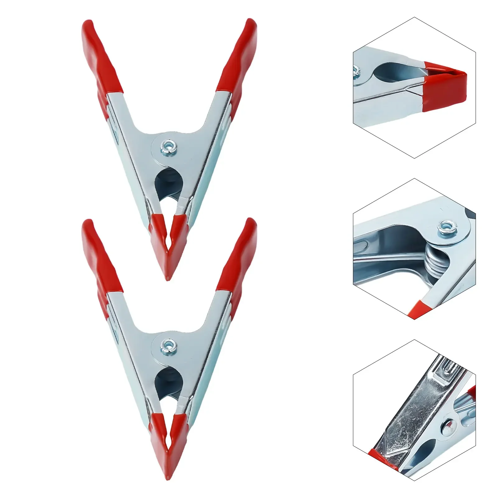 Strong Rubber Grip A-shaped Clip A-shaped Acccessories Metal Red Color Workshop Equipment Brand New Hand Tools